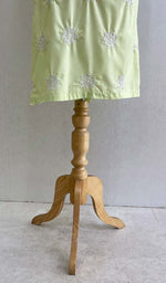 Load image into Gallery viewer, Tayeba Women's Lakhnavi Handcrafted Mulmul Cotton Chikankari Kurti- HONC0133788