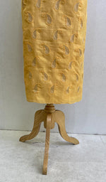 Load image into Gallery viewer, Women's Lakhnavi Handcrafted Chanderi Silk Chikankari Unstitched Kurti Fabric - Honc0882106