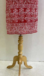 将图像加载到图库查看器中, Lucknowi 手工制作的人造乔其纱 Chikankari Kurti - HONC078882