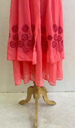 Load image into Gallery viewer, sabia Women's Lakhnavi Handcrafted Faux-Georgette Chikankari Dress - HONC0137229