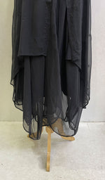 将图像加载到图库查看器中, Haaya Women's Lakhnavi Handcrafted Faux-Georgette Chikankari Shrug and Dress Set - HONC0137253