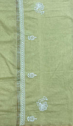 Load image into Gallery viewer, Women's Lakhnavi Handcrafted Chanderi Silk Chikankari Dupatta - Honc0108752
