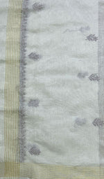 Load image into Gallery viewer, Women's Lakhnavi Handcrafted Chanderi Silk Chikankari Dupatta - Honc0108758