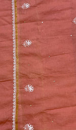Load image into Gallery viewer, Women's Lakhnavi Handcrafted Chanderi Silk Chikankari Dupatta - Honc0108743