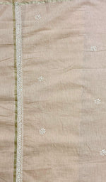 Load image into Gallery viewer, Women's Lakhnavi Handcrafted Chanderi Silk Chikankari Dupatta - Honc0108729