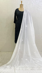 将图像加载到图库查看器中, Women's Lucknowi Handcrafted Cotton Chikankari Dupatta - HONC0160505