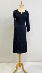 Load image into Gallery viewer, Women's Lucknowi Handcrafted Cotton Chikankari Kurti - HONC0232213