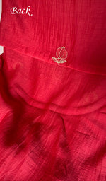 Load image into Gallery viewer, Women's Lakhnavi Handcrafted Mul Chanderi Unstitched Kurta And Dupatta Set- HONC0345264