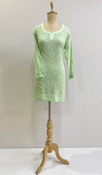 Load image into Gallery viewer, Women's Lucknowi Handcrafted Viscose Georgette Chikankari Top - HONC0161562