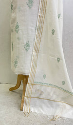 Load image into Gallery viewer, Women's Lakhnavi Handcrafted Mul Chanderi Kurta And Dupatta Set- HONC0139181