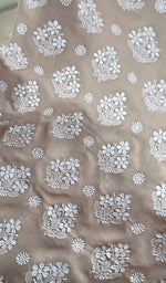 将图像加载到图库查看器中, Women's Lakhnavi Handcrafted Cotton Chikankari Suit Material - HONC0274448