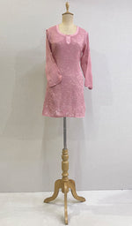 将图像加载到图库查看器中, Women's Lucknowi Handcrafted Viscose Georgette Chikankari Top - HONC0179777