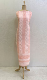 Load image into Gallery viewer, Lucknowi Handcrafted Cotton Chikankari Unstitched Kurti Fabric - Honc0121964