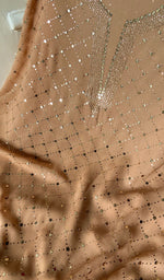 Load image into Gallery viewer, Women's Lakhnavi Handcrafted Viscose Georgette Chikankari Full Suit Material - HONC0198672