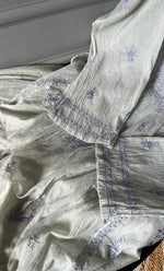 Load image into Gallery viewer, Women's Lakhnavi Handcrafted Mul Chanderi Semi - Stitched Angrakha And Dupatta Set - HONC0284711