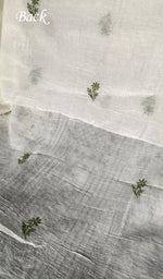 Load image into Gallery viewer, Haezal Women's Lakhnavi Handcrafted Mul Chanderi Unstitched Kurta And Dupatta Set - HONC0347661