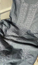 将图像加载到图库查看器中, Women's Lakhnavi Handcrafted Unstitched Cotton Chikankari Suit Material - HONC0275046
