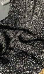 Load image into Gallery viewer, Women's Lakhnavi Handcrafted Mul Chanderi Kurta And Dupatta Set- HONC0280884