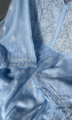 将图像加载到图库查看器中, Sehmat Women's Lakhnavi Handcrafted Kota Cotton Semi - Stitched Kurta And Dupatta Set - HONC0301709