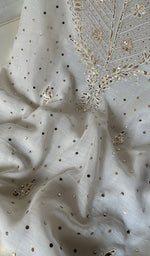 将图像加载到图库查看器中, Women's Lakhnavi Handcrafted Mul Chanderi Unstitched Kurta And Dupatta Set - HONC0295187