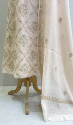 将图像加载到图库查看器中, Women's Lakhnavi Handcrafted Maheshwari Mul Chanderi Kurta And Dupatta Set - HONC0170001