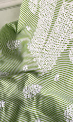 Load image into Gallery viewer, Shumaira Women's Lakhnavi Handcrafted Cotton Chikankari Unstitched Kurti Fabric - HONC0326386