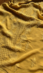 将图像加载到图库查看器中, Umnaaz Women's Lakhnavi Handcrafted Viscose Georgette Chikankari Kurti- HONC0301078