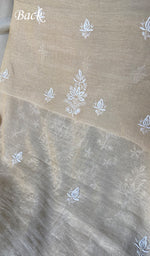 将图像加载到图库查看器中, Women's Lakhnavi Handcrafted Tissue Chanderi Unstitched Kurta And Dupatta Set- HONC0352504