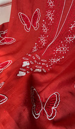 Load image into Gallery viewer, Titlee Women's Lakhnavi Handcrafted Mul Chanderi Unstitched Kurta And Dupatta Set - HONC0282562