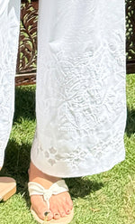 Load image into Gallery viewer, Women's Lucknowi Handcrafted Cotton Chikankari Palazzo - HONC0281496