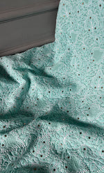 Load image into Gallery viewer, Women's Lakhnavi Handcrafted Unstitched Cotton Chikankari Suit Material - HONC0264456