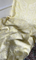 将图像加载到图库查看器中, Women's Lakhnavi Handcrafted Unstitchd Maheshwari Mul Chanderi Kurta And Dupatta Set - HONC0268527