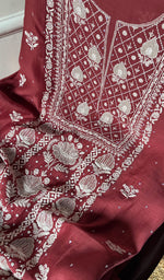 Load image into Gallery viewer, Women's Lakhnavi Handcrafted Mul Chanderi Kurta And Dupatta Set - HONC0288996