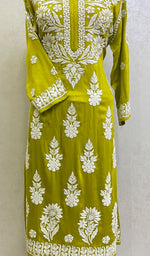 Load image into Gallery viewer, Women's Lakhnavi Handcrafted Modal Cotton Chikankari Kurta And Palazzo Set - HONC014311
