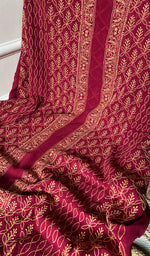 Load image into Gallery viewer, Lucknowi Handcrafted Pure Silk Georgette Chikankari Unstitched Men's Kurta Fabric - HONC0172044