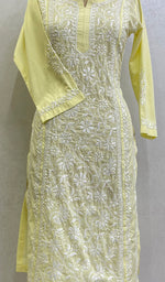 Load image into Gallery viewer, Iqra Women's Lucknowi Handcrafted Cotton Chikankari Kurti - HONC0164282