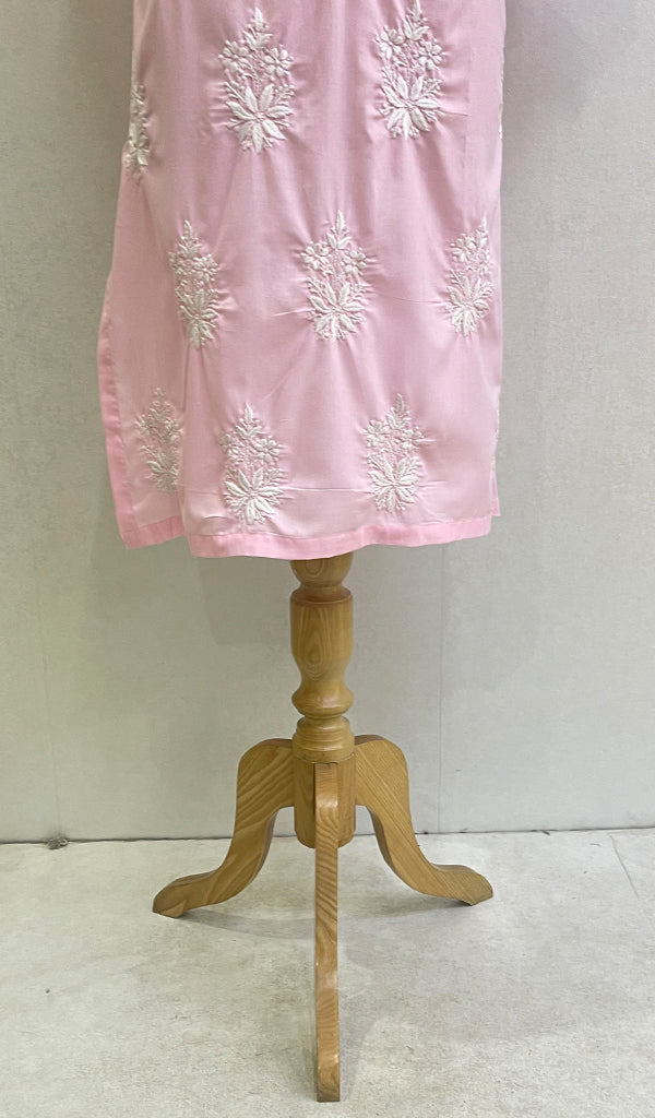 Aarzu Women's Lucknowi Handcrafted Cotton Chikankari Kurti-HONC0101573