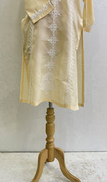 Load image into Gallery viewer, Zoyaa Women's Lucknowi Handcrafted Cotton Chikankari Kurti - HONC0164376