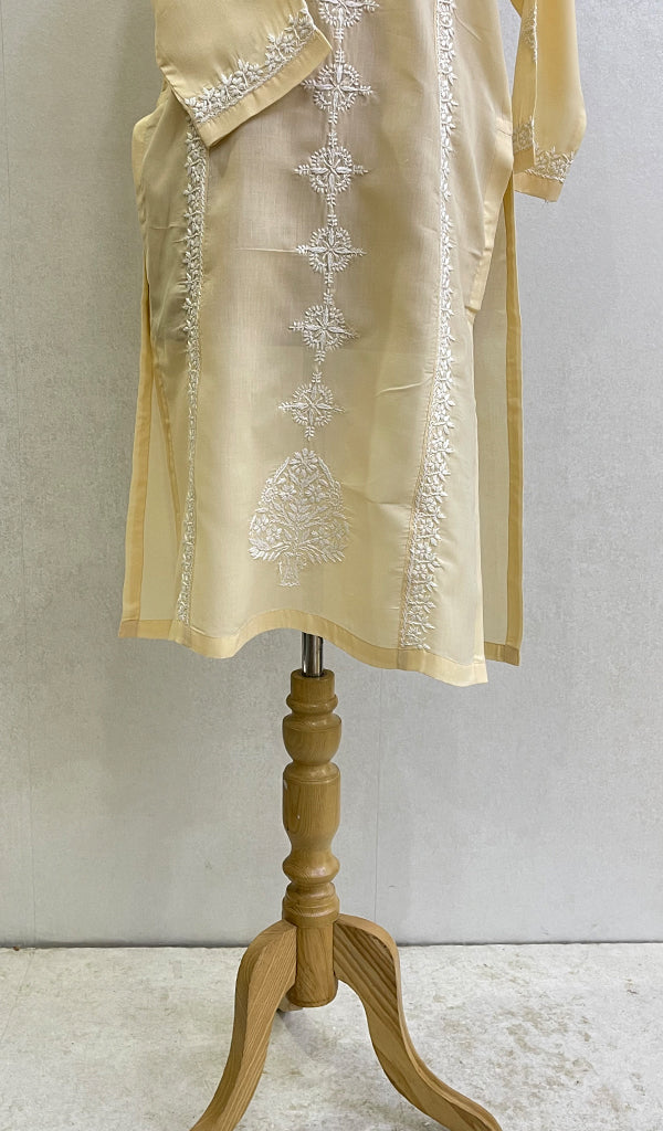 Zoyaa Women's Lucknowi Handcrafted Cotton Chikankari Kurti - HONC0164376