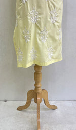 Load image into Gallery viewer, Aarzu Women's Lucknowi Handcrafted Cotton Chikankari Kurti- HONC0138278