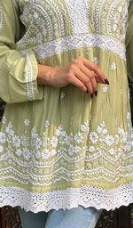 Load image into Gallery viewer, Alshifa Women's Lakhnavi Handcrafted Modal Cotton Chikankari Top - HONC0246745