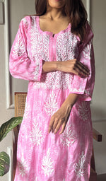 将图像加载到图库查看器中, Meerab Women's Lucknowi Handcrafted Cotton Chikankari Kurti - HONC0289710