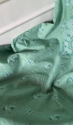 Load image into Gallery viewer, Women's Lakhnavi Handcrafted Unstitched Cotton Chikankari Suit Material - HONC0364006