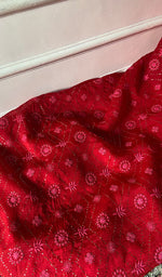 Load image into Gallery viewer, Rubi Women's Lakhnavi Handcrafted Pure Organza Chikankari Unstitched Kurta And Dupatta Set- HONC0351784