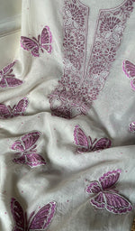 Load image into Gallery viewer, Women's Lakhnavi Handcrafted Mul Chanderi Kurta And Dupatta Set - HONC0292178