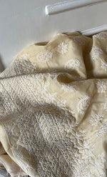 将图像加载到图库查看器中, Women's Lakhnavi Handcrafted Unstitched Cotton Chikankari Suit Material - HONC0333968