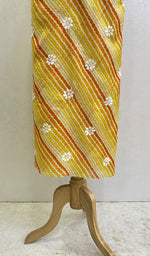 Load image into Gallery viewer, Women's Lucknowi Handcrafted Printed Kota Cotton Chikankari Unstitched Kurti Fabric -HONC0157622