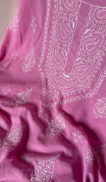 Load image into Gallery viewer, Women's Lakhnavi Handcrafted Pure Cotton Unstitched Kurta And Dupatta Set - HONC0185419