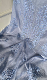 Load image into Gallery viewer, Women's Lakhnavi Handcrafted Mul Chanderi Unstitched Kurta And Dupatta Set- HONC03441930