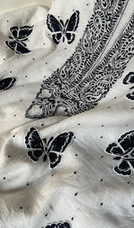 Load image into Gallery viewer, Titlee Women's Lakhnavi Handcrafted Mul Chanderi Unstitched Kurta And Dupatta Set - HONC0288847